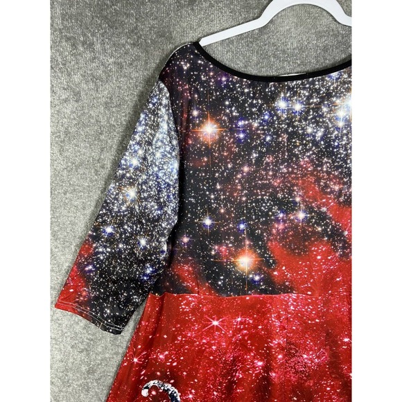 Rosegal Galaxy Fit & Flare Dress Women Size US 18 Stretch 3/4 Sleeve NWT - Picture 11 of 15